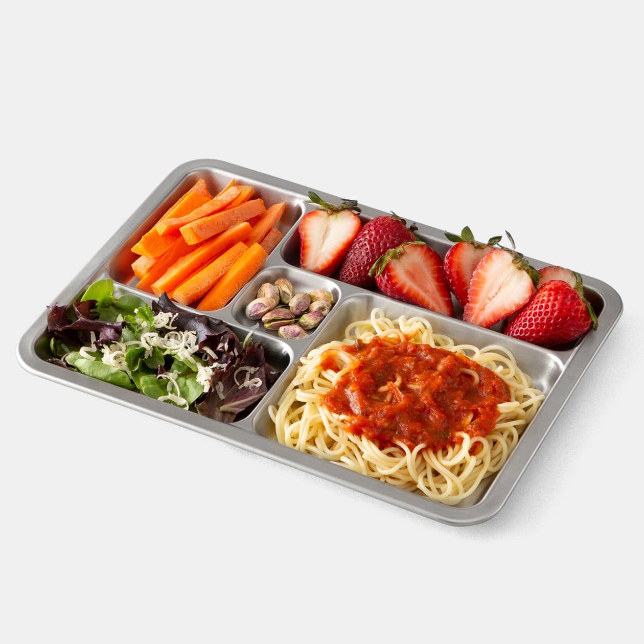 Onyx Divided Kids Stainless Steel Plate Resusable Stainless Steel