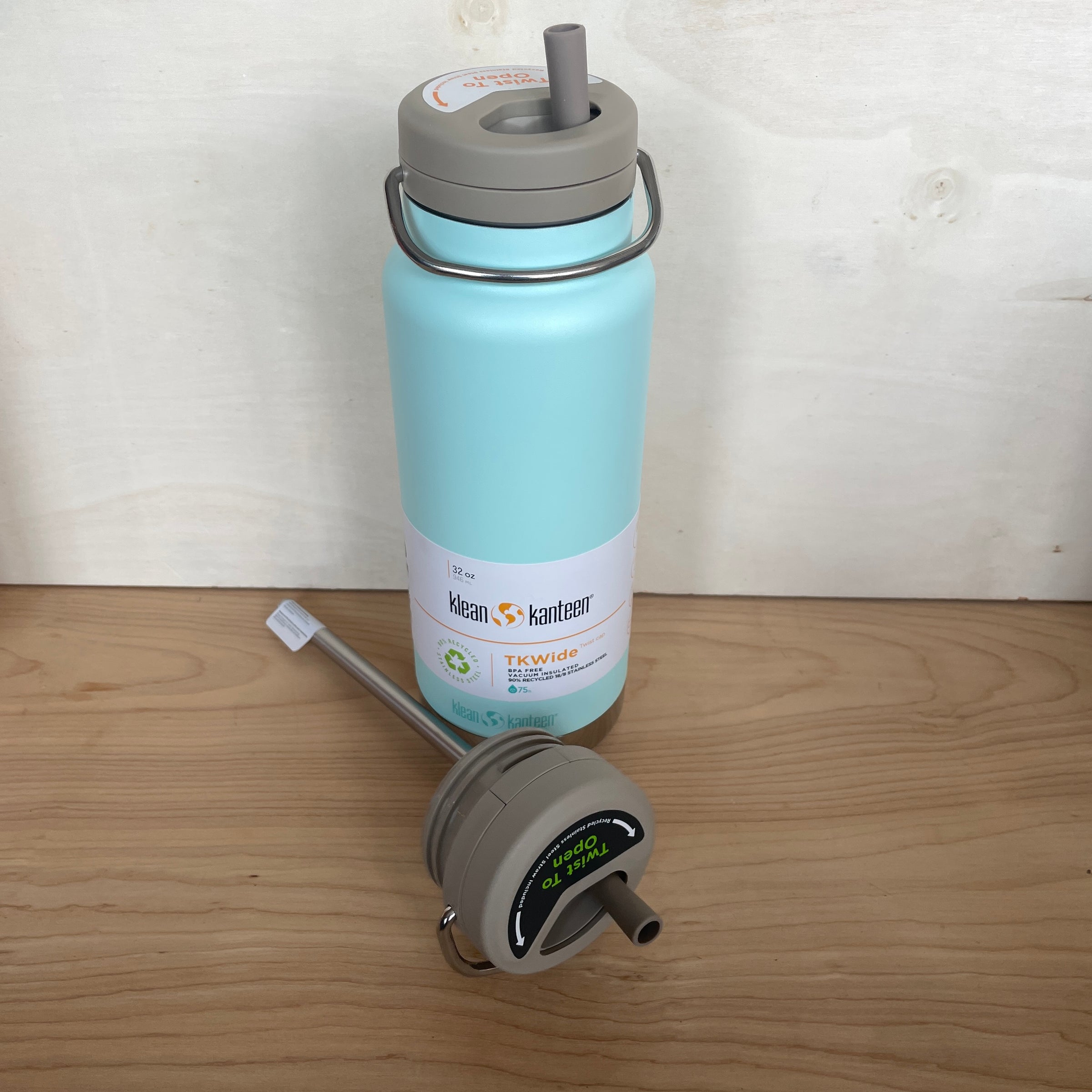 Klean Kanteen TKWide 32oz Water Bottle Reusable Stainless Steel