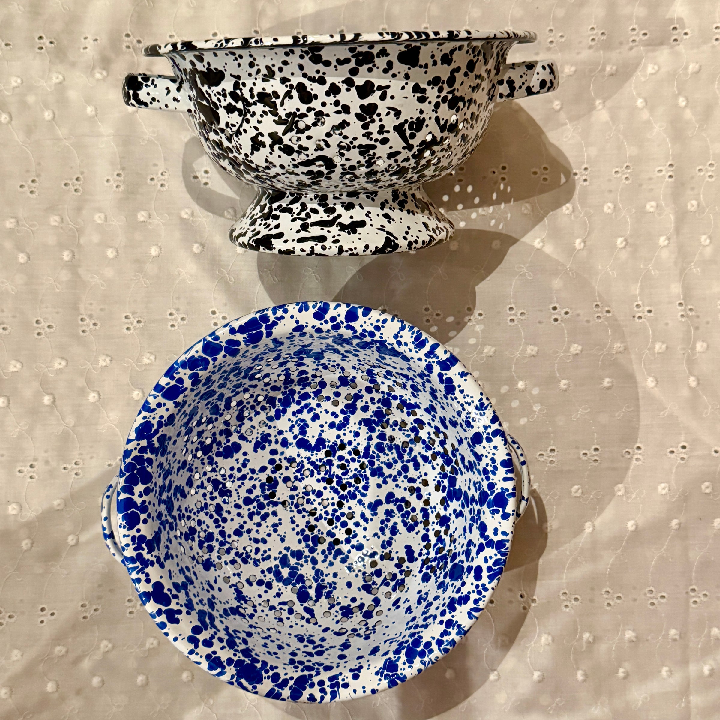 Crow Canyon Berry Colander and Crow Canyon Colander enamelware