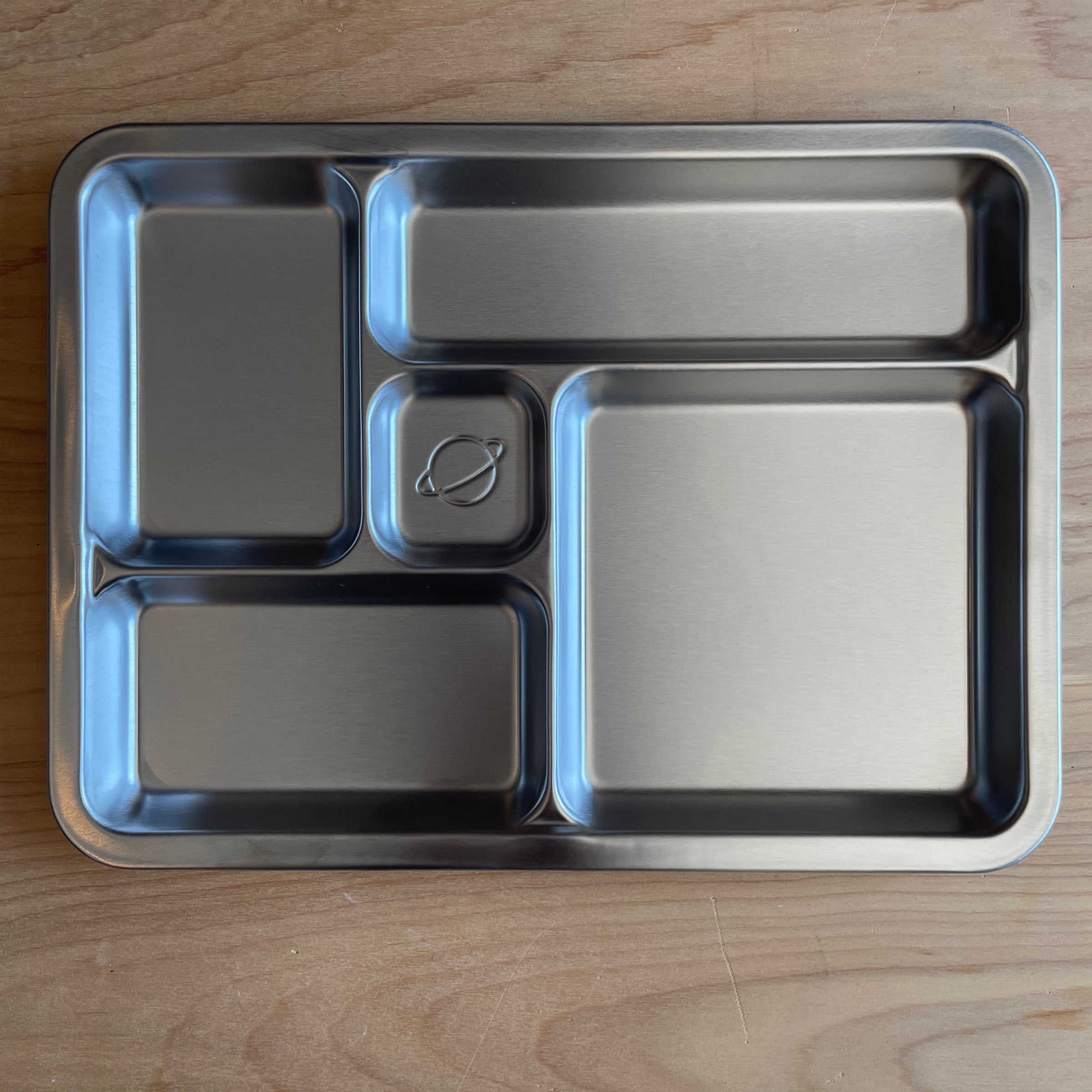 Onyx Divided Kids Stainless Steel Plate Resusable Stainless Steel