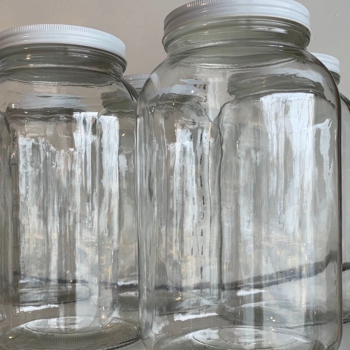 Mason Jar 64 oz or glass 128 oz gallon jar
